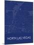 North Las Vegas, United States of America Blue Map-null-Mounted Poster