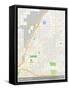 North Las Vegas, United States of America Map-null-Framed Stretched Canvas