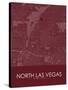 North Las Vegas, United States of America Red Map-null-Stretched Canvas