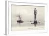 North Lighthouse, Bitter Lakes, Suez Canal, Egypt-null-Framed Photographic Print