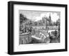 North London Cemetery, Highgate, 1838-null-Framed Giclee Print