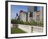 North Michigan Avenue by Millennium Park, Chicago, Illinois, USA-Amanda Hall-Framed Photographic Print