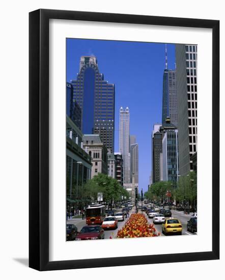 North Michigan Avenue Chicago Illinois USA-null-Framed Photographic Print