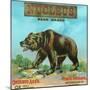 North Ontario, California, Nucleus Bear Brand Citrus Label-Lantern Press-Mounted Art Print