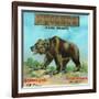 North Ontario, California, Nucleus Bear Brand Citrus Label-Lantern Press-Framed Art Print