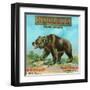 North Ontario, California, Nucleus Bear Brand Citrus Label-Lantern Press-Framed Art Print