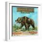 North Ontario, California, Nucleus Bear Brand Citrus Label-Lantern Press-Framed Art Print