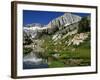 North Peak and Meadow, 20-Lakes Basin-Doug Meek-Framed Photographic Print