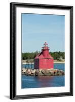 North Pierhead Lighthouse, Sturgeon Bay, Door County, Wisconsin, USA-Cindy Miller Hopkins-Framed Photographic Print