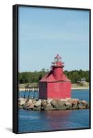 North Pierhead Lighthouse, Sturgeon Bay, Door County, Wisconsin, USA-Cindy Miller Hopkins-Framed Photographic Print