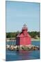 North Pierhead Lighthouse, Sturgeon Bay, Door County, Wisconsin, USA-Cindy Miller Hopkins-Mounted Photographic Print