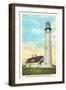 North Point Lighthouse, Racine, Wisconsin-null-Framed Art Print