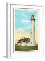 North Point Lighthouse, Racine, Wisconsin-null-Framed Art Print