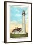 North Point Lighthouse, Racine, Wisconsin-null-Framed Art Print