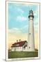North Point Lighthouse, Racine, Wisconsin-null-Mounted Art Print