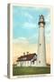 North Point Lighthouse, Racine, Wisconsin-null-Stretched Canvas