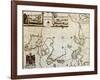 North Pole And Adjoining Lands Old Map. Created By Moses Pitt, Published In Oxford, 1680-marzolino-Framed Art Print