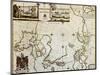 North Pole And Adjoining Lands Old Map. Created By Moses Pitt, Published In Oxford, 1680-marzolino-Mounted Art Print