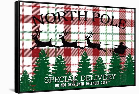 North Pole-Kim Allen-Framed Stretched Canvas