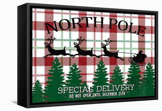 North Pole-Kim Allen-Framed Stretched Canvas