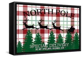 North Pole-Kim Allen-Framed Stretched Canvas