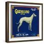 North Pomona, California, Greyhound Brand Citrus Label-Lantern Press-Framed Art Print