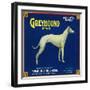 North Pomona, California, Greyhound Brand Citrus Label-Lantern Press-Framed Art Print