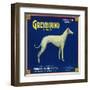 North Pomona, California, Greyhound Brand Citrus Label-Lantern Press-Framed Art Print