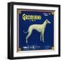 North Pomona, California, Greyhound Brand Citrus Label-Lantern Press-Framed Art Print