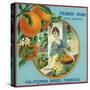 North Pomona, California, Piedmont Brand Citrus Label-Lantern Press-Stretched Canvas