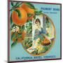 North Pomona, California, Piedmont Brand Citrus Label-Lantern Press-Mounted Art Print