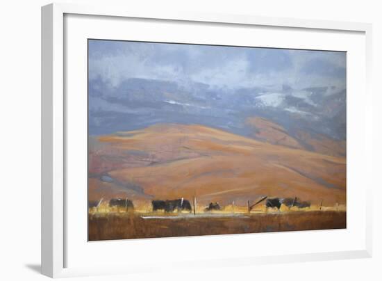 North Powder Cows-Todd Telander-Framed Art Print