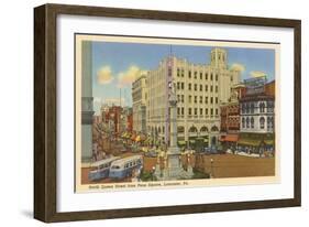 North Queen Street, Lancaster, Pennsylvania-null-Framed Art Print