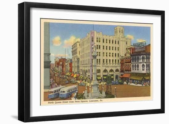 North Queen Street, Lancaster, Pennsylvania-null-Framed Art Print