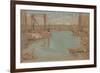 North River Dock, New York, 1901-Childe Hassam-Framed Giclee Print