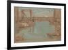 North River Dock, New York, 1901-Childe Hassam-Framed Giclee Print