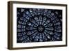 North Rose Window of Notre Dame Cathedral, Paris, Ile-De-France, France-null-Framed Giclee Print