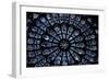 North Rose Window of Notre Dame Cathedral, Paris, Ile-De-France, France-null-Framed Giclee Print