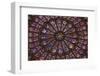 North Rose Window Virgin Mary Jesus Disciples Stained Glass Notre Dame Cathedral Paris, France-William Perry-Framed Photographic Print