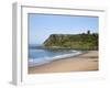 North Sands and Castle Hill, Scarborough, North Yorkshire, Yorkshire, England, UK, Europe-Mark Sunderland-Framed Photographic Print