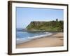 North Sands and Castle Hill, Scarborough, North Yorkshire, Yorkshire, England, UK, Europe-Mark Sunderland-Framed Photographic Print