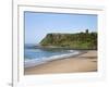 North Sands and Castle Hill, Scarborough, North Yorkshire, Yorkshire, England, UK, Europe-Mark Sunderland-Framed Photographic Print