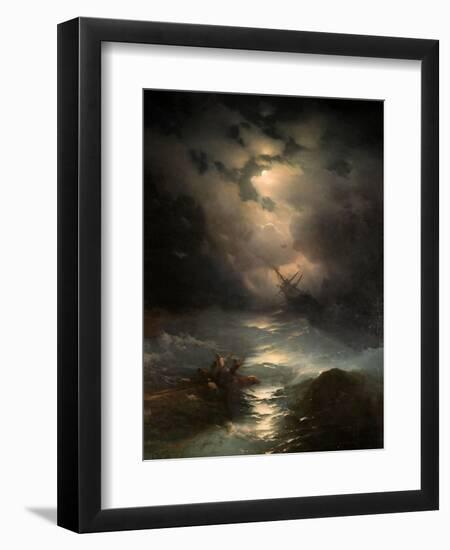 North Sea Storm, 1865-Ivan Konstantinovich Aivazovsky-Framed Giclee Print