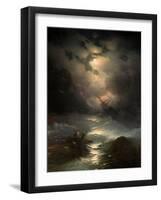 North Sea Storm, 1865-Ivan Konstantinovich Aivazovsky-Framed Giclee Print