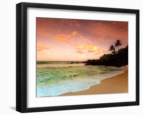 North Shore Dawn, Oahu-Alan Klug-Framed Photographic Print