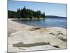 North Shore of Lake on Rocky Platform of Forested Laurentian Shield, Lake Superior, Canada-Tony Waltham-Mounted Photographic Print