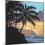 North Shore Twilight-Palmer Artworks-Mounted Giclee Print