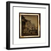 North Side of Chestnut Street, Philadelphia, Pennsylvania, USA, America, Between 1842 and 1845-null-Framed Premium Giclee Print