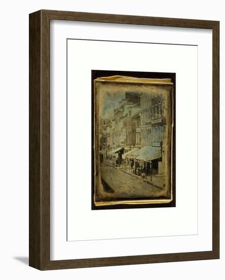 North Side of Chestnut Street, Philadelphia, Pennsylvania, USA, America, Between 1842 and 1845-null-Framed Giclee Print