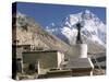 North Side of Mount Everest (Chomolungma), from Rongbuk Monastery, Himalayas, Tibet, China-Tony Waltham-Stretched Canvas